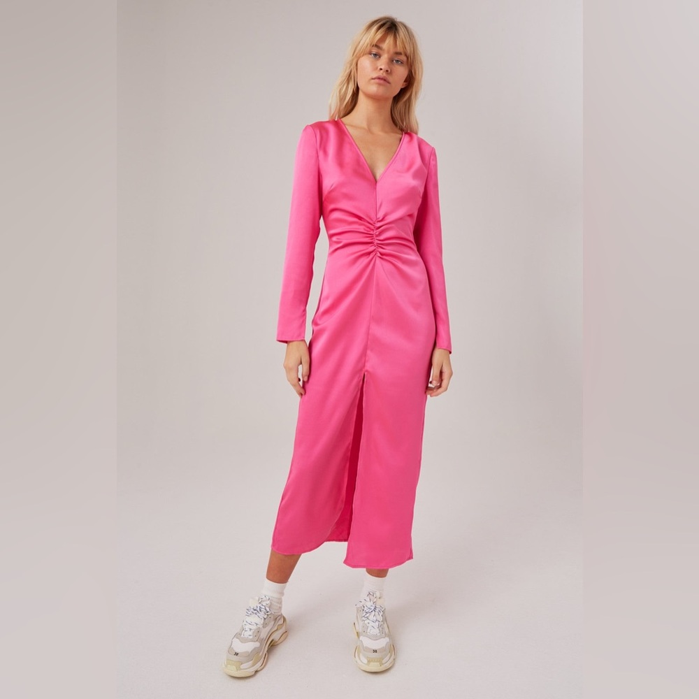 NWT The Fifth Label Hot Pink Population Midi Dress